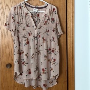 Knox rose xl floral blouse